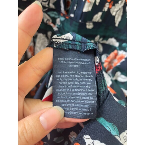 Tommy Hilfiger Women's Medley Print Pleated Shirtdress Blue Size 8 - Picture 10 of 15